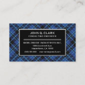 De Schotse Plaid van het Geruite Schotse wollen Visitekaartje (Voorkant)