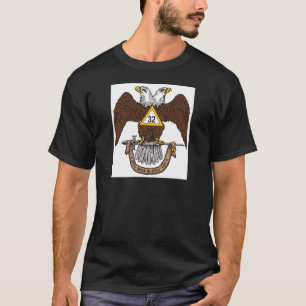 de Schotse Rite Bruin Eagle van de 32ste Graad T-shirt