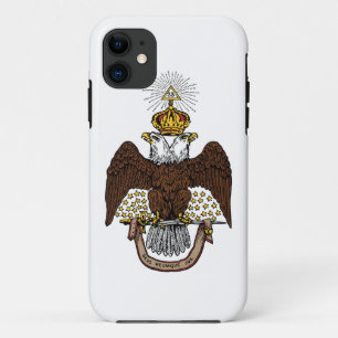 de Schotse Rite Bruin Eagle van de 33ste Graad Case-Mate iPhone Case