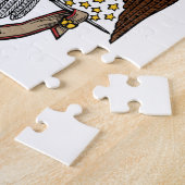 de Schotse Rite Bruin Eagle van de 33ste Graad Legpuzzel (Zijkant)