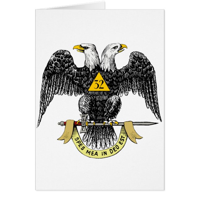 de Schotse Rite Zwart Eagle van de 32ste Graad (Voorkant)