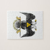 de Schotse Rite Zwart Eagle van de 32ste Graad Legpuzzel (Horizontaal)