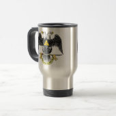 de Schotse Rite Zwart Eagle van de 32ste Graad Reisbeker (Voorkant links)