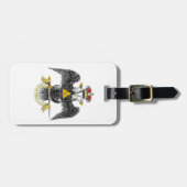 de Schotse Rite Zwart Eagle van de 33ste Graad Bagagelabel (Voorkant horizontaal)