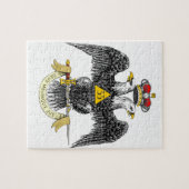 de Schotse Rite Zwart Eagle van de 33ste Graad Legpuzzel (Horizontaal)