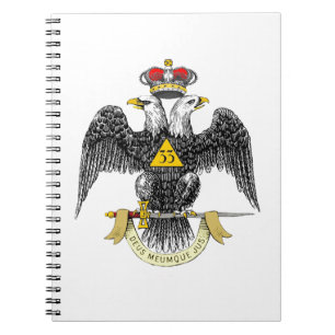 de Schotse Rite Zwart Eagle van de 33ste Graad Notitieboek