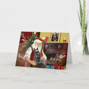 De Schotse Terriër van de Kerstman Feestdagen Kaart