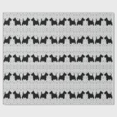 De Schotse Vrienden van Terrier op Stip Cadeaupapier (Vlak)