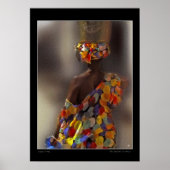 De schouder van het Afrikaanse Poster (Voorkant)