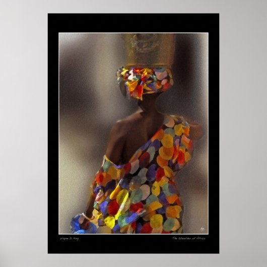 De schouder van het Afrikaanse Poster (Voorkant)