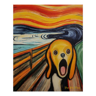 De Schreeuw - Beagle Dog 001 - Pall Munch Perfect Poster