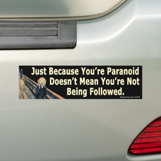 De schreeuw Bumpersticker (Op auto)