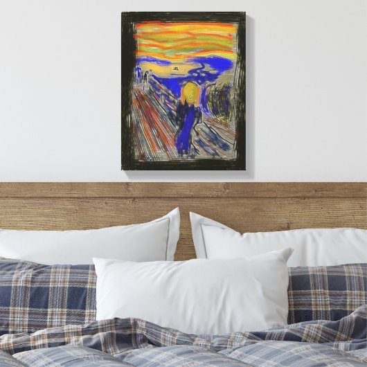 De Schreeuw Canvas Afdruk (Insitu (Slaapkamer))