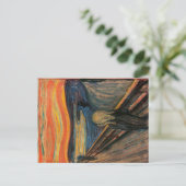 De schreeuw door Edvard Munch Briefkaart (Staand voorkant)