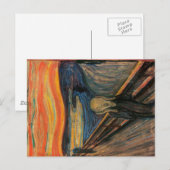 De schreeuw door Edvard Munch Briefkaart (Voorkant / Achterkant)