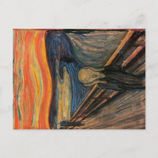 De schreeuw door Edvard Munch Briefkaart (Voorkant)