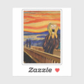 De Schreeuw - ECHT geschrokken! Sticker (Vel)