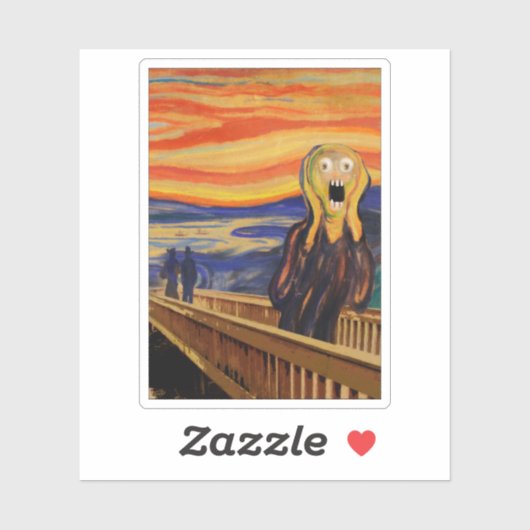 De Schreeuw - ECHT geschrokken! Sticker (Vel)