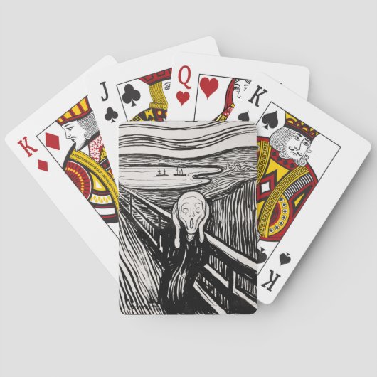 De Schreeuw EDVARD MUNCH 1895 Pokerkaarten (Achterkant)