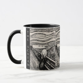 De Schreeuw – Edvard Munch – Aangepaste tekst Mok