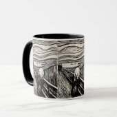 De Schreeuw – Edvard Munch – Aangepaste tekst Mok (Voorkant links)