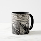 De Schreeuw – Edvard Munch – Aangepaste tekst Mok (Voorkant rechts)