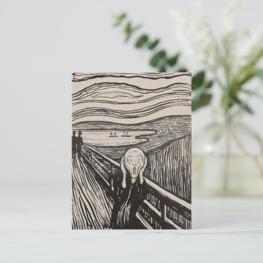 De Schreeuw | Edvard Munch Briefkaart (Staand voorkant)