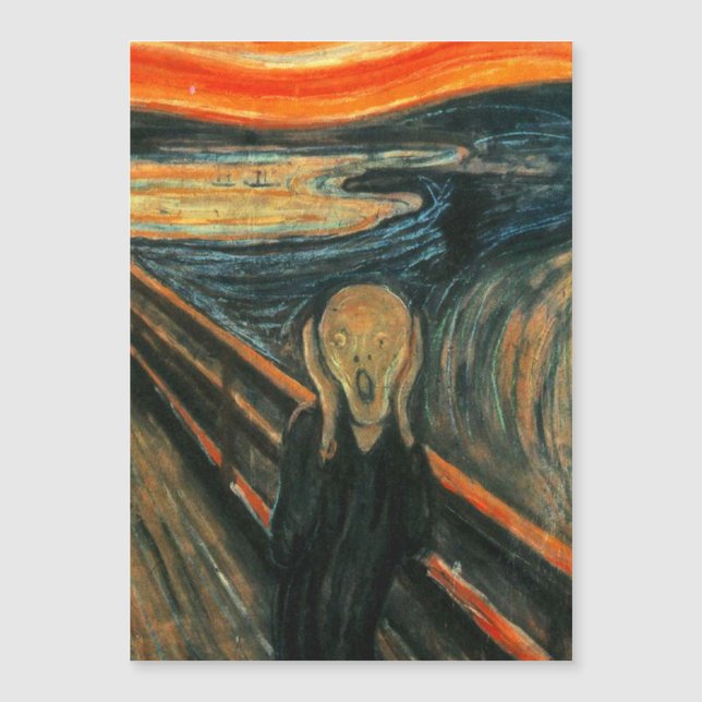 De schreeuw Edvard Munch moderne expressionistisch (Voorkant)