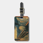De schreeuw Edvard Munch moderne expressionistisch Bagagelabel (Voorkant verticaal)