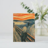 De schreeuw Edvard Munch moderne expressionistisch Briefkaart (Staand voorkant)
