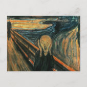 De schreeuw Edvard Munch moderne expressionistisch Briefkaart (Voorkant)