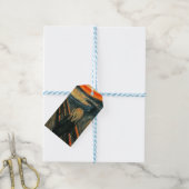 De schreeuw Edvard Munch moderne expressionistisch Cadeaulabel (Met Touw)