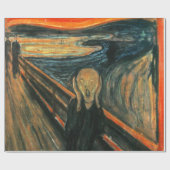 De schreeuw Edvard Munch moderne expressionistisch Cadeaupapier (Vlak)