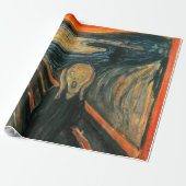 De schreeuw Edvard Munch moderne expressionistisch Cadeaupapier (Uitgerold)