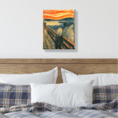 De schreeuw Edvard Munch moderne expressionistisch Canvas Afdruk (Insitu (Slaapkamer))