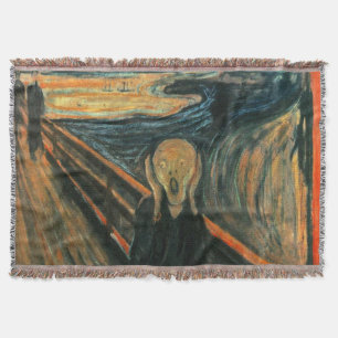 De schreeuw Edvard Munch moderne expressionistisch Deken