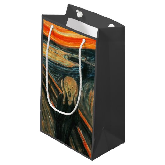 De schreeuw Edvard Munch moderne expressionistisch Klein Cadeauzakje (Voorkant Gekanteld)
