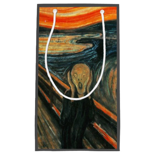 De schreeuw Edvard Munch moderne expressionistisch Klein Cadeauzakje (Voorkant)