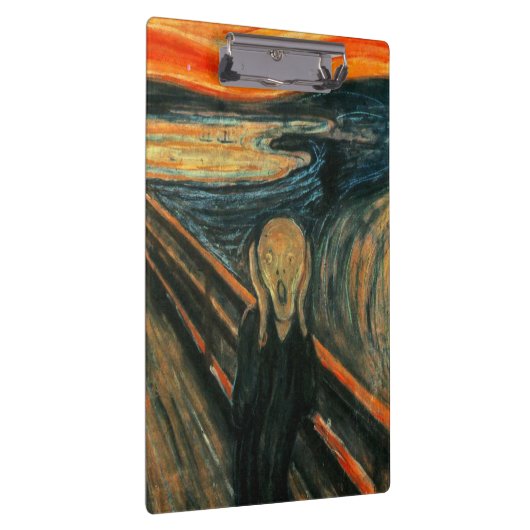 De schreeuw Edvard Munch moderne expressionistisch Klembord (Rechts)