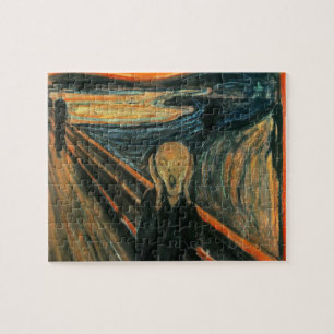De schreeuw Edvard Munch moderne expressionistisch Legpuzzel