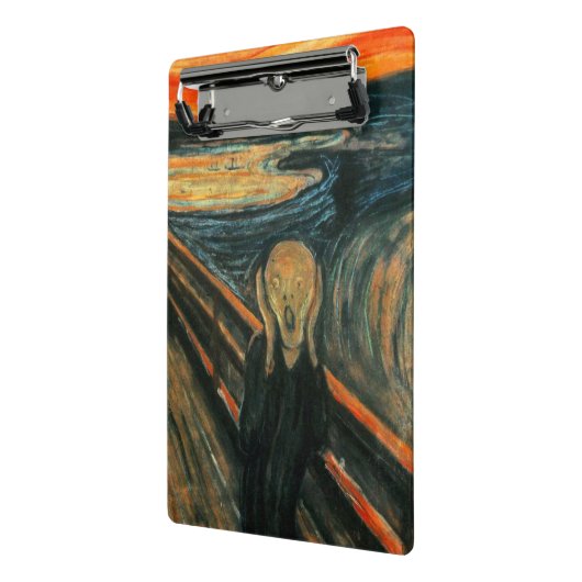 De schreeuw Edvard Munch moderne expressionistisch Mini Klembord (Angled2)