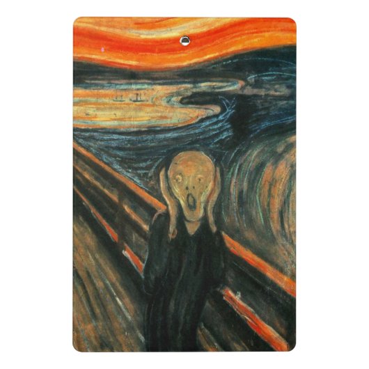 De schreeuw Edvard Munch moderne expressionistisch Mini Klembord (Achterkant)