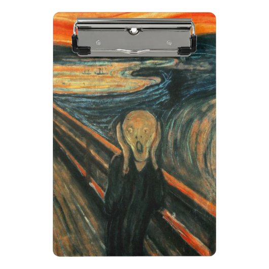 De schreeuw Edvard Munch moderne expressionistisch Mini Klembord (Voorkant)