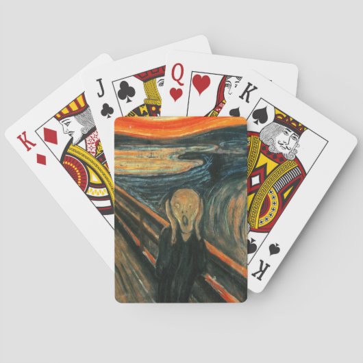De schreeuw Edvard Munch moderne expressionistisch Pokerkaarten (Achterkant)
