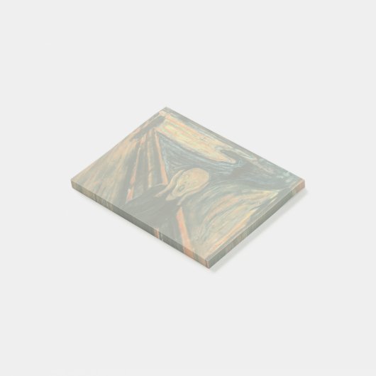 De schreeuw Edvard Munch moderne expressionistisch Post-it® Notes (Schuin)