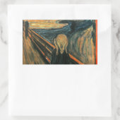 De schreeuw Edvard Munch moderne expressionistisch Rechthoekige Sticker (Tas)