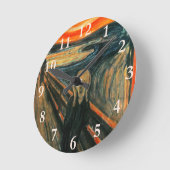 De schreeuw Edvard Munch moderne expressionistisch Ronde Klok (Hoek)