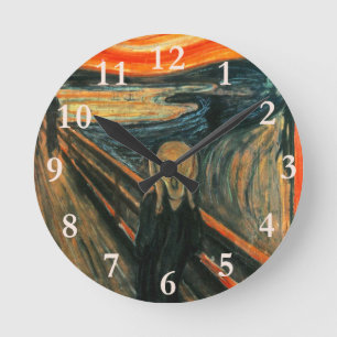 De schreeuw Edvard Munch moderne expressionistisch Ronde Klok