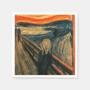 De schreeuw Edvard Munch moderne expressionistisch Servet