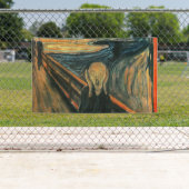 De schreeuw Edvard Munch moderne expressionistisch Spandoek (Insitu)